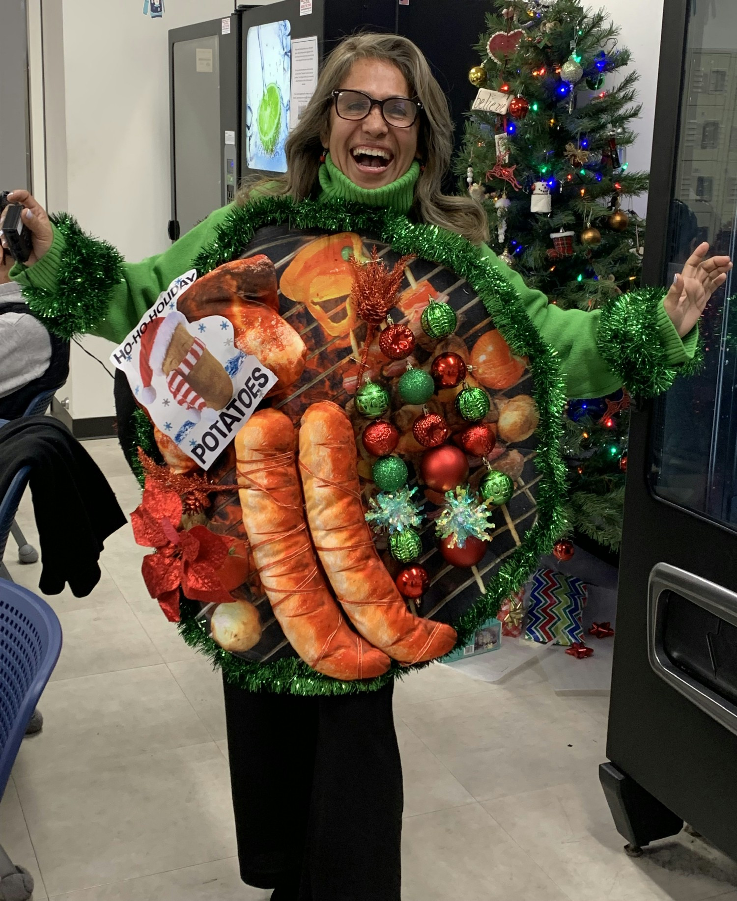 And the winner of the ugly sweater contest is...