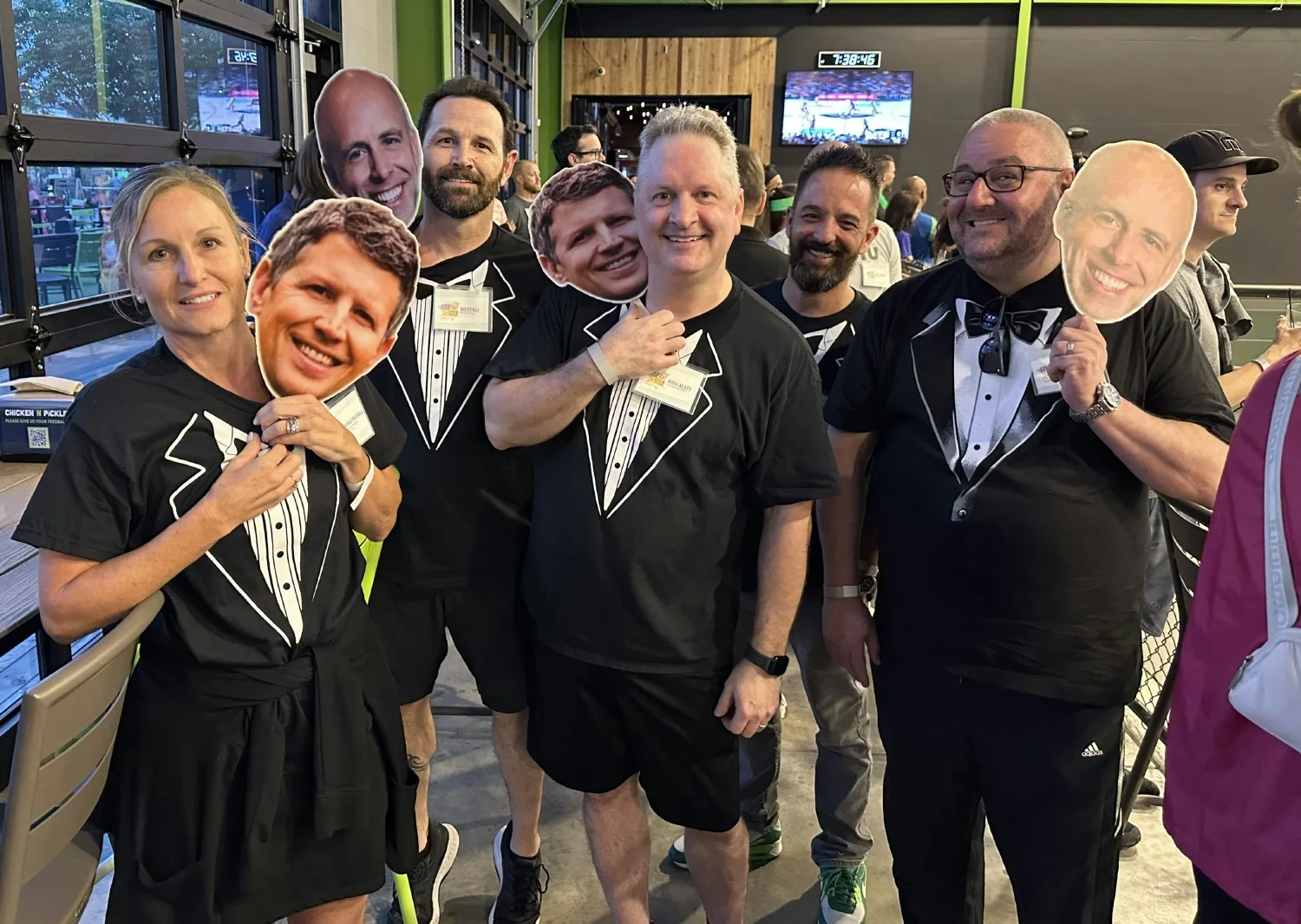 Fun night of Pickleball with our best-dressed team