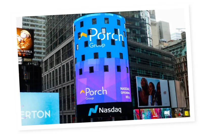 NASDAQ opening bell for Porch Group