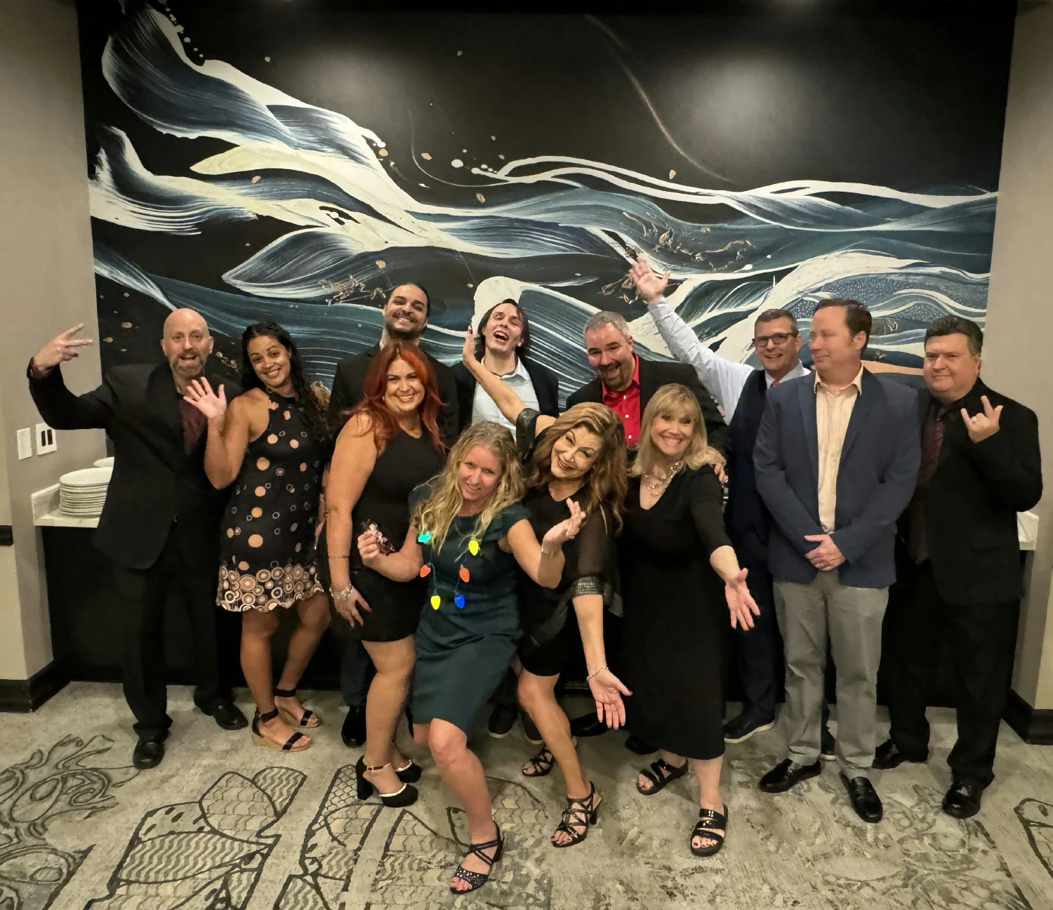 Fun at our annual Christmas party.
