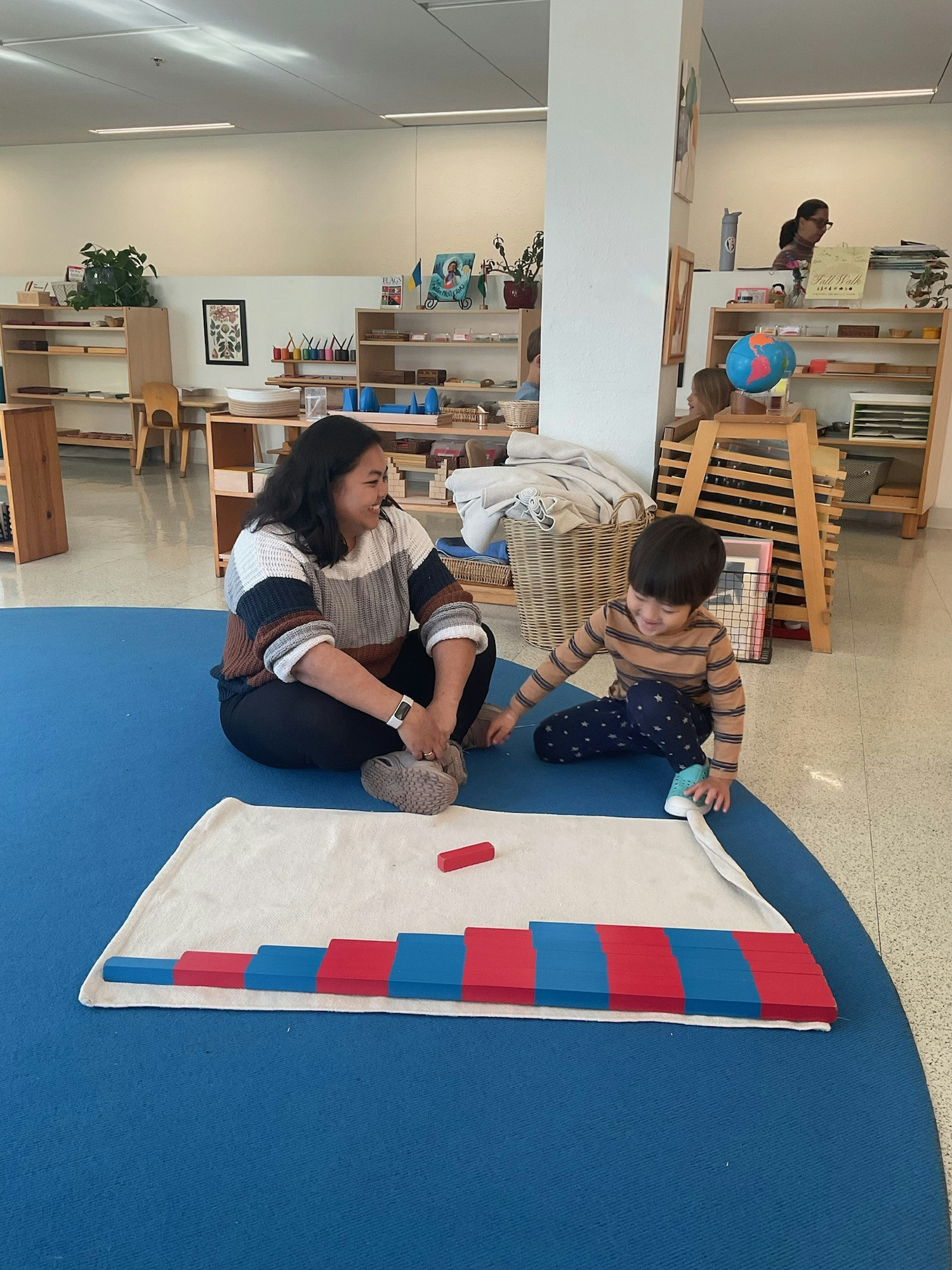 Math lesson in a Primary classroom. 