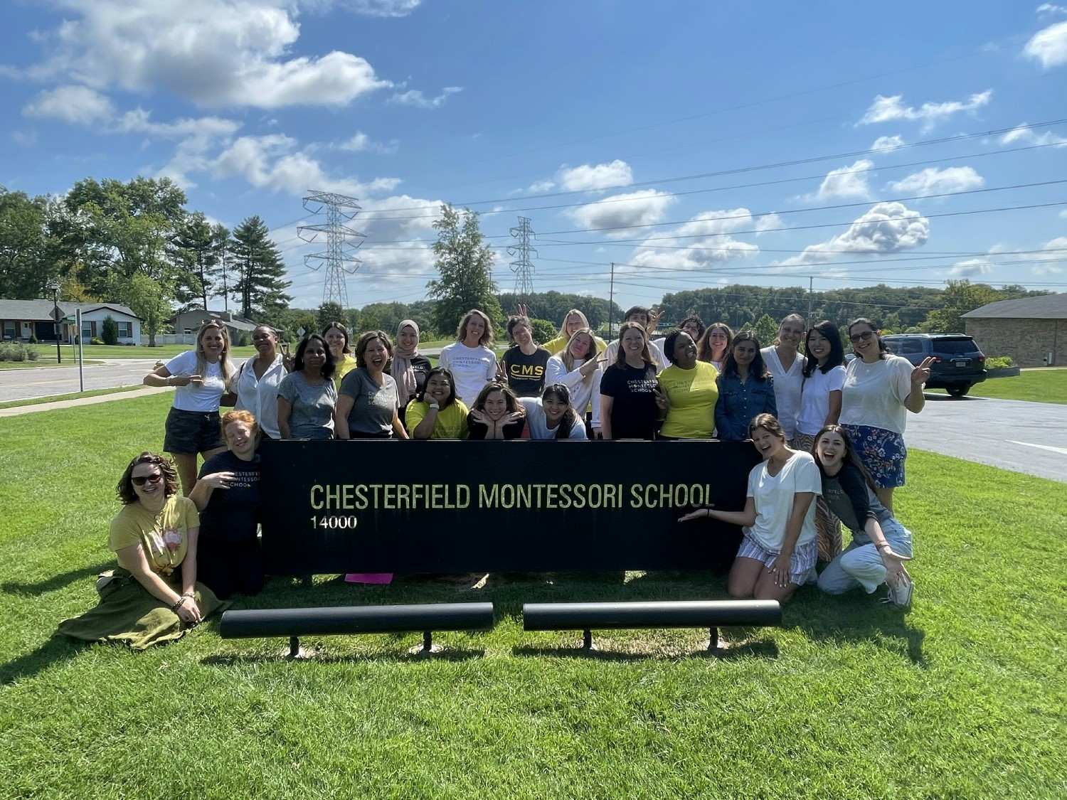 Employees celebrate school spirit after a week of training and preparing for a new year. 