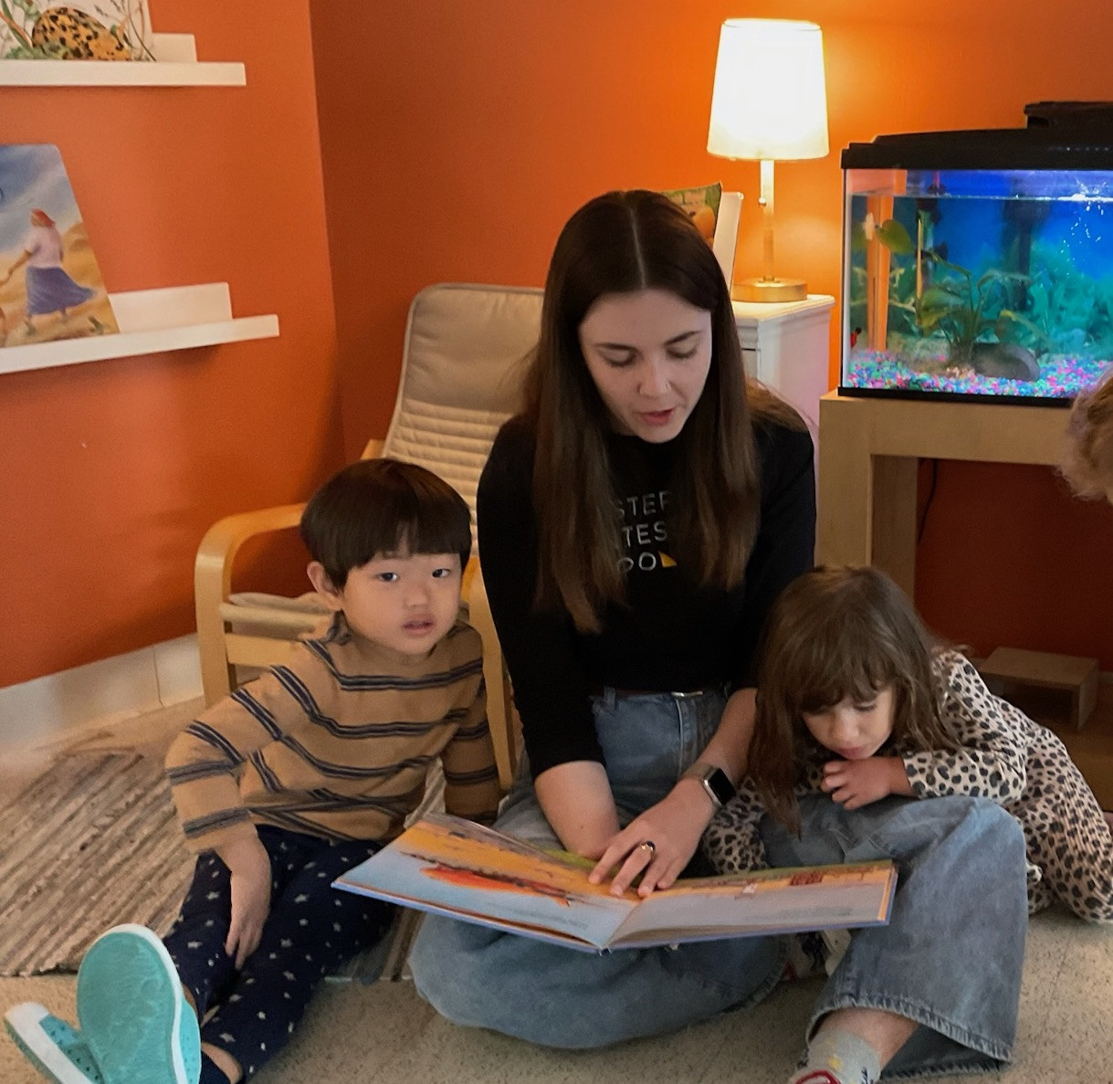 Children love reading with the staff! 