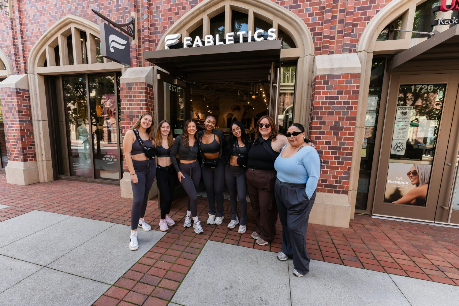 Celebrating our 10 year anniversary at our Fabletics store at USC Village.