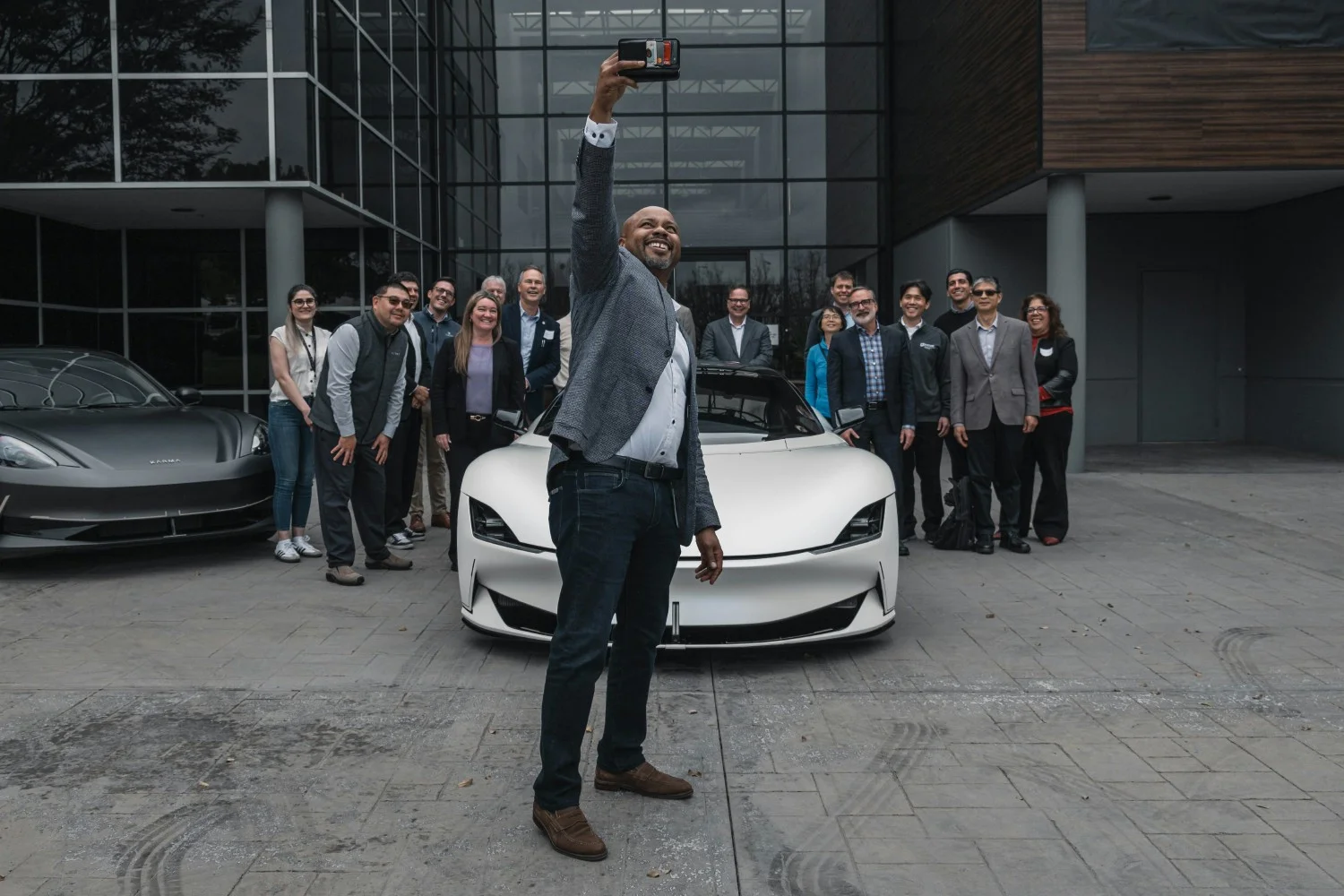 Our proud, President, Marques McCammon with the Karma team