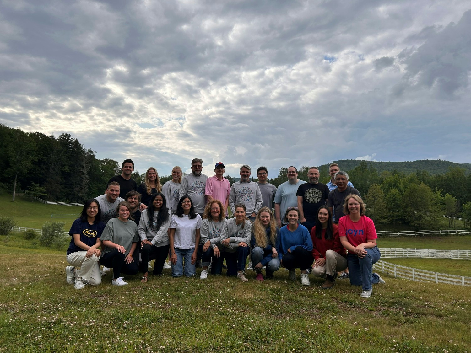 Group photo from team retreat in Upstate NY