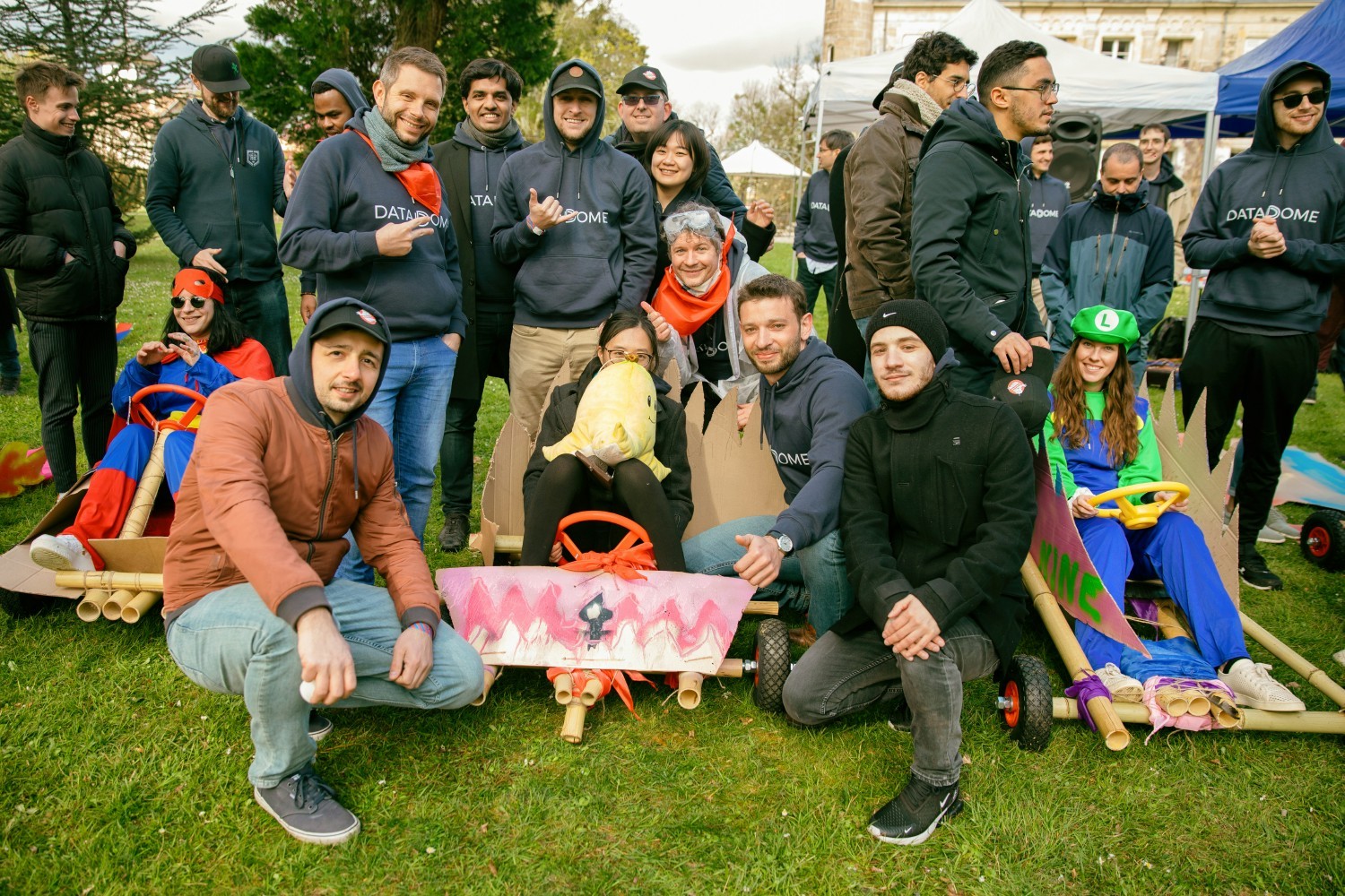 Our 2022 offsite included team building activities, such as making go karts and racing them across a wine field.