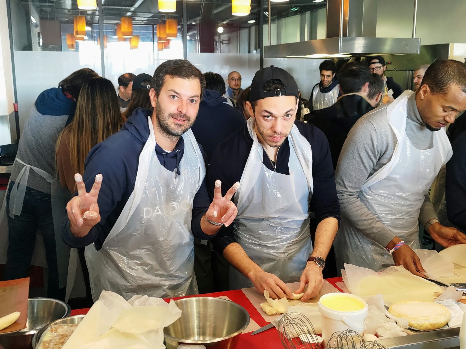 Our most recent offsite included a cooking class amongst teams.
