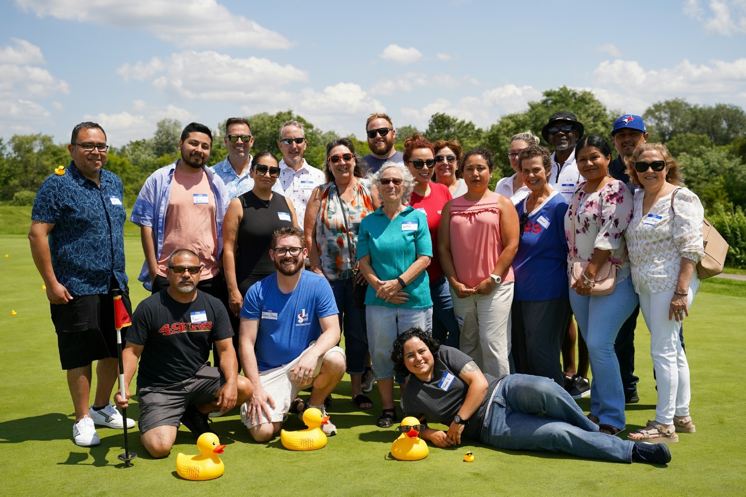 Employees gathered for a great photo op at our annual company picnic!