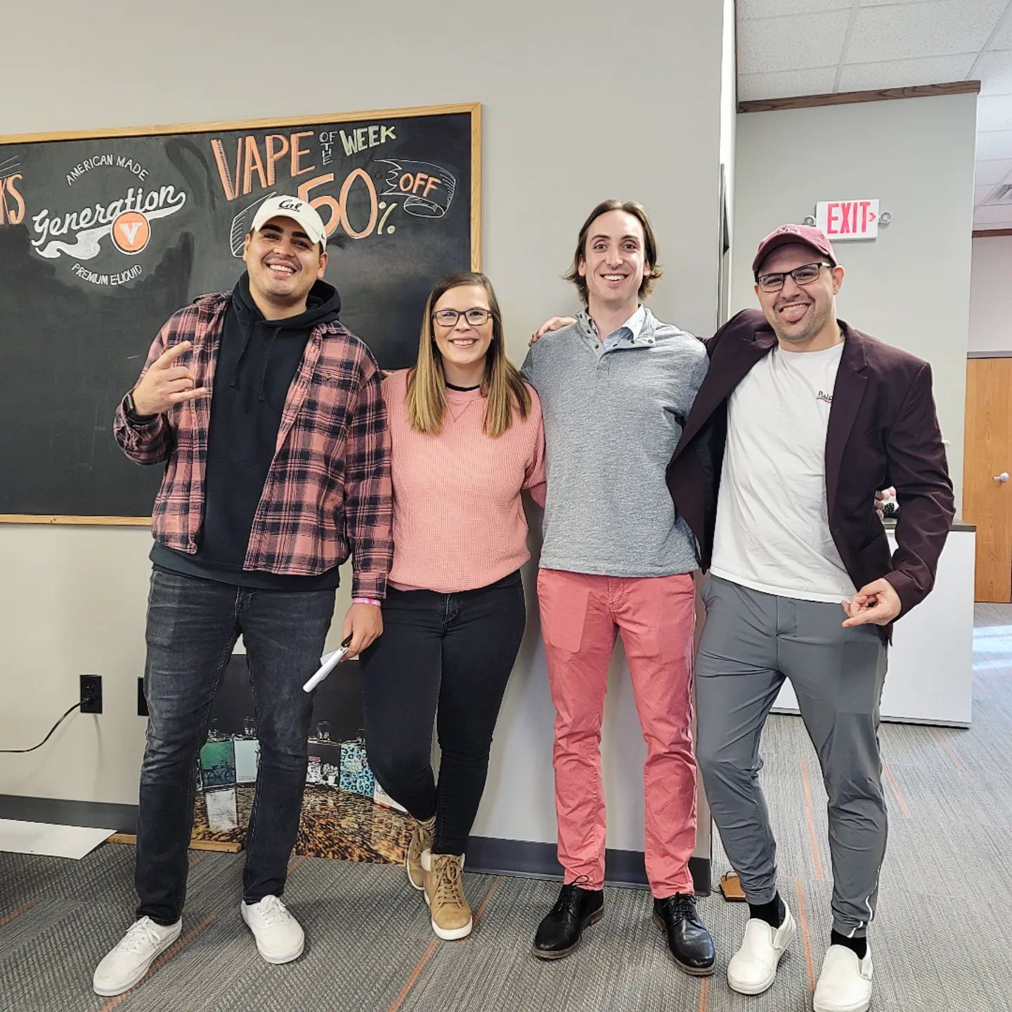 And on Wednesday's we wear pink! Just kidding :) This was a fun coincidence! 