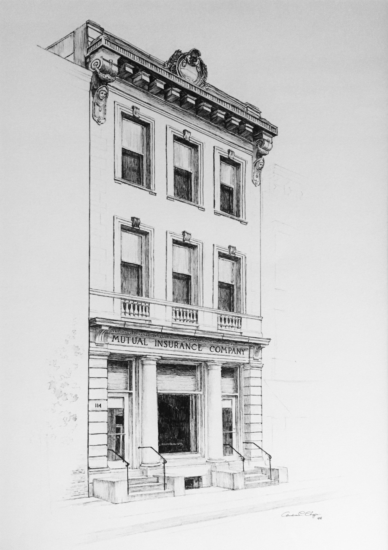 One of Frederick Mutual Insurance Company's historic office buildings located in downtown Frederick. 