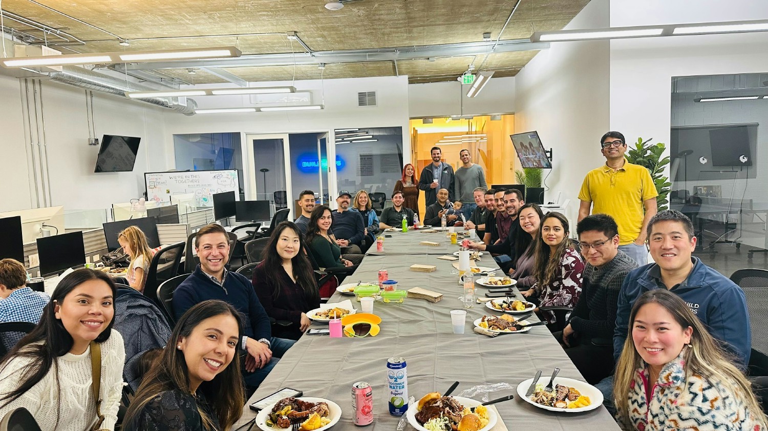 Social dinners in the LA office