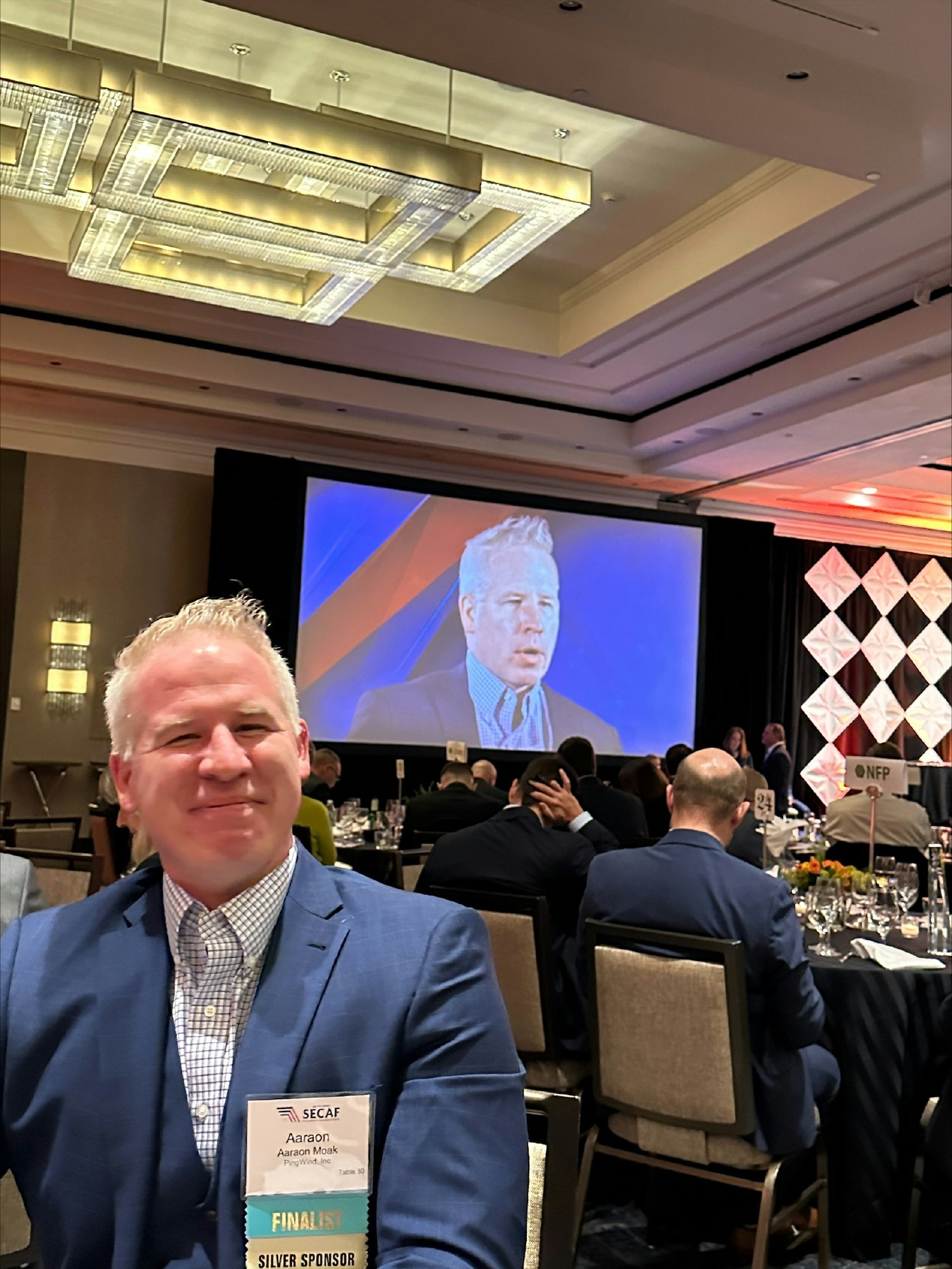 Aaron Moak, CEO, at the annual SECAF Government Contractor Awards event.