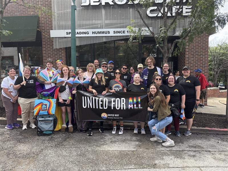 United Way staff participating in the Annual Pride Parade. #unitedforall