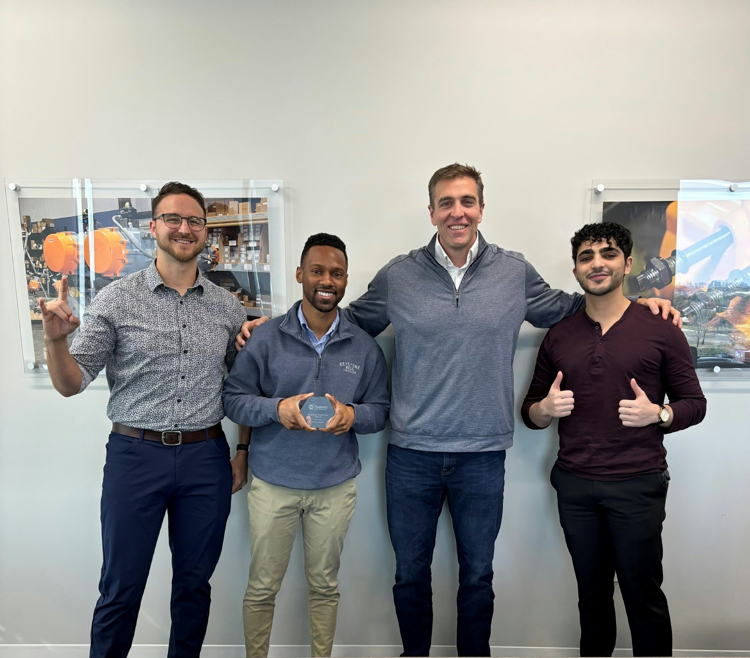 Our leadership proudly presents the Employee of the Quarter award for outstanding dedication, hard work, and commitment.