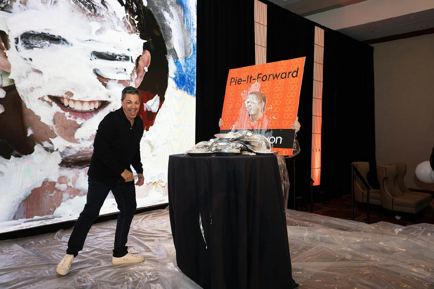 Giving back the best way we know how - with lots of laughs & pie! Pie it Forward raised $3,100 for charity in 1  hour!