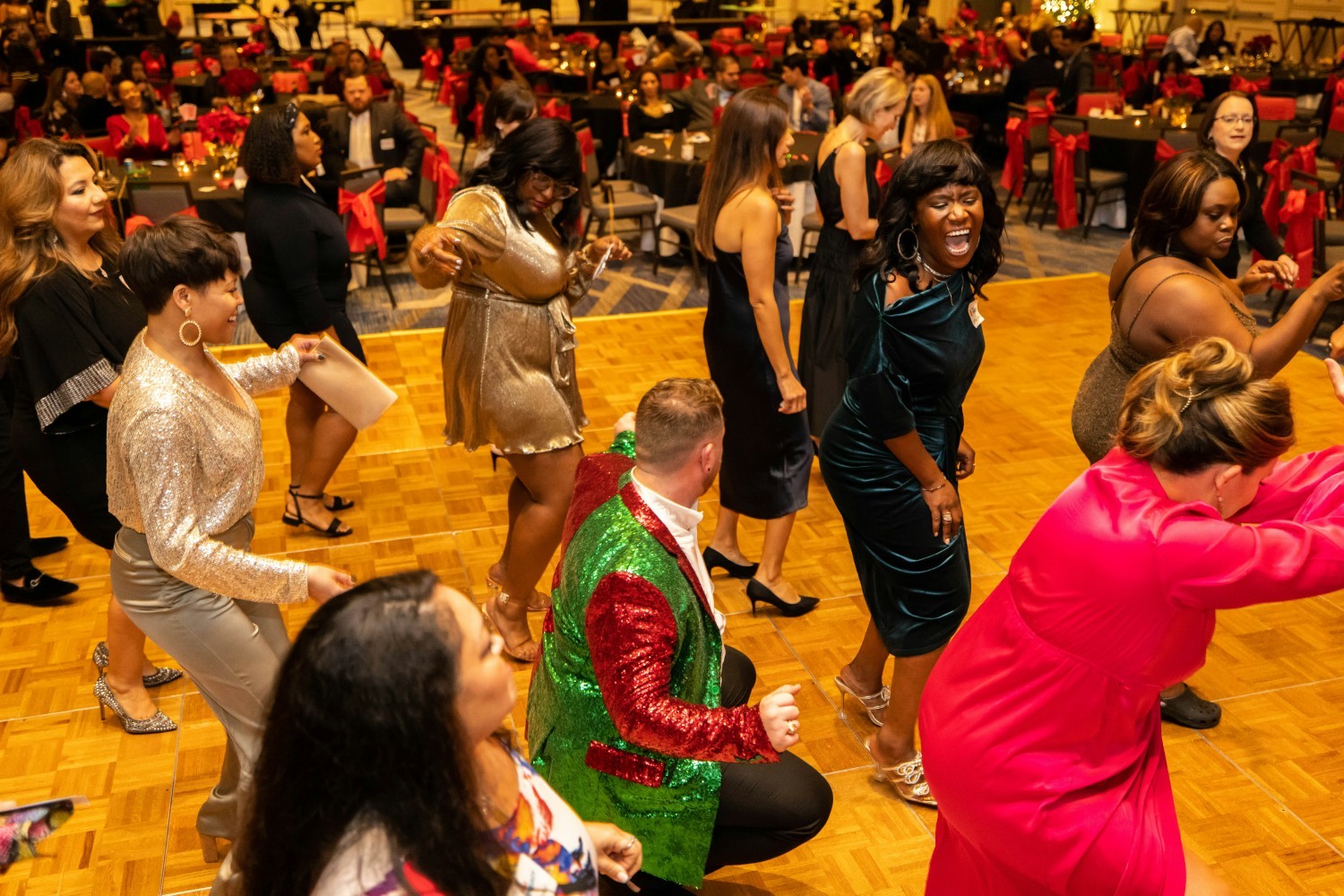 Our team loves being on the dance floor!
