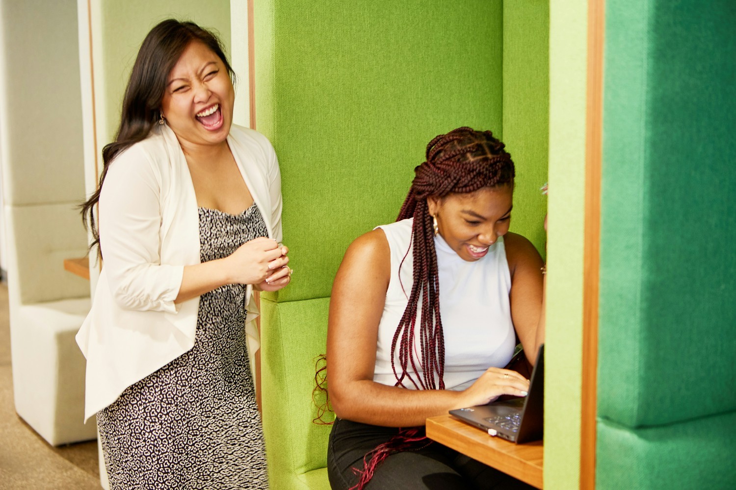 Employees Sharing a Laugh!