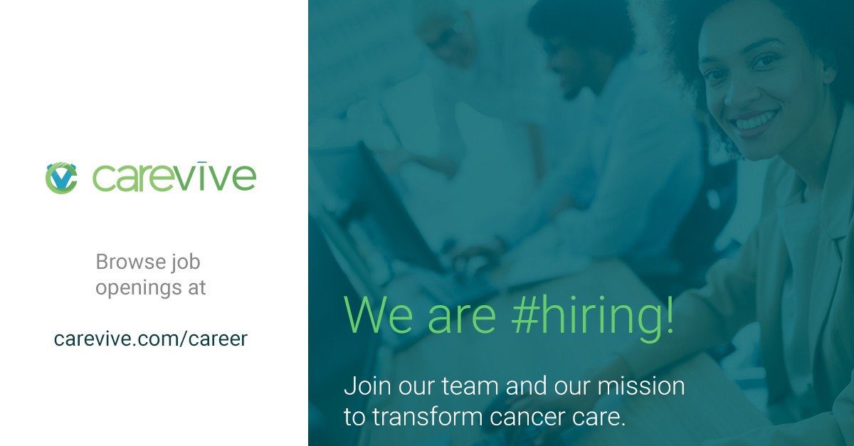 Join our team and our mission to transform cancer care.
