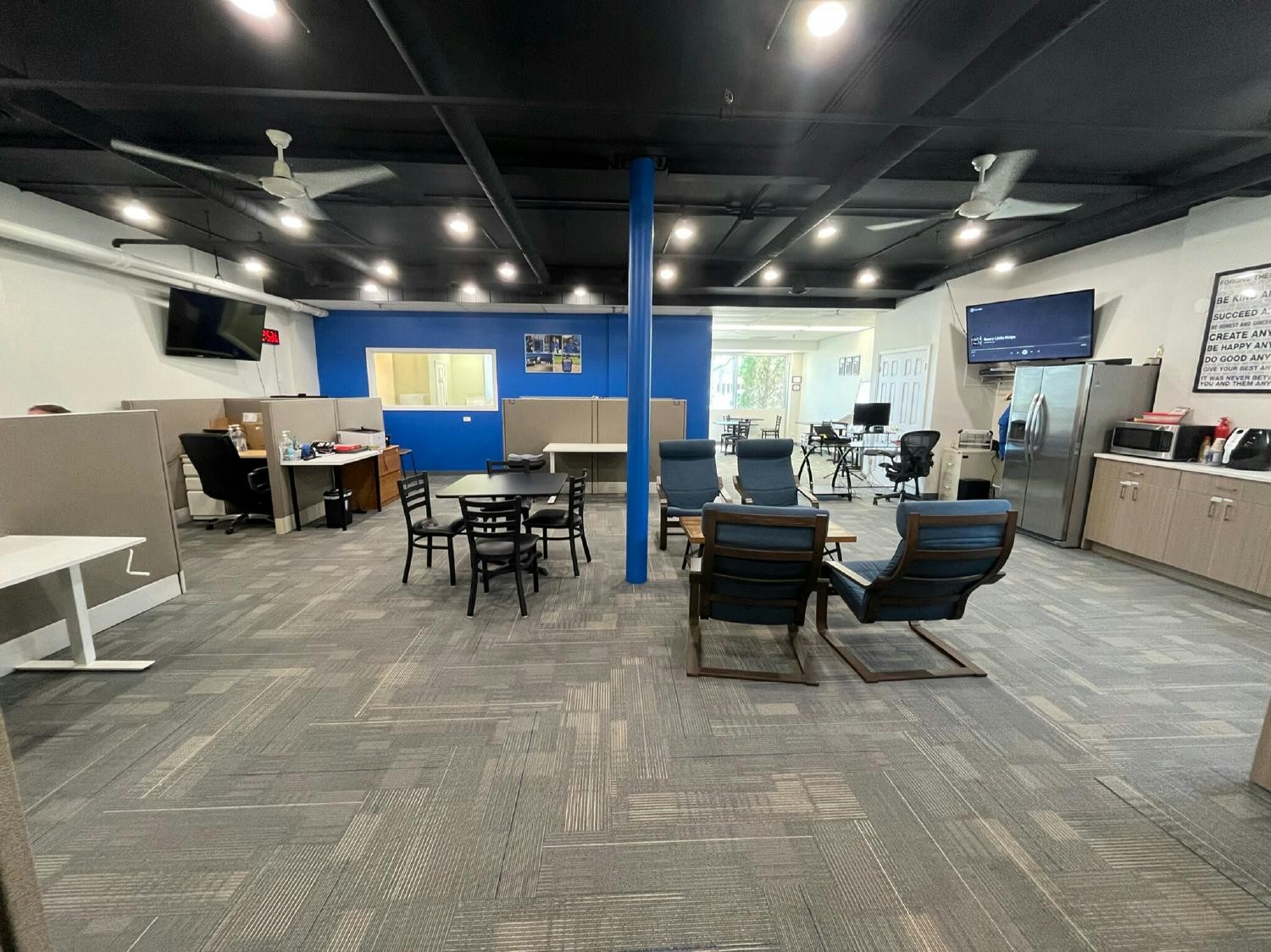 Inside Everclean's corporate office (DevLab). A space all employees can use for meetings, mentoring and training.