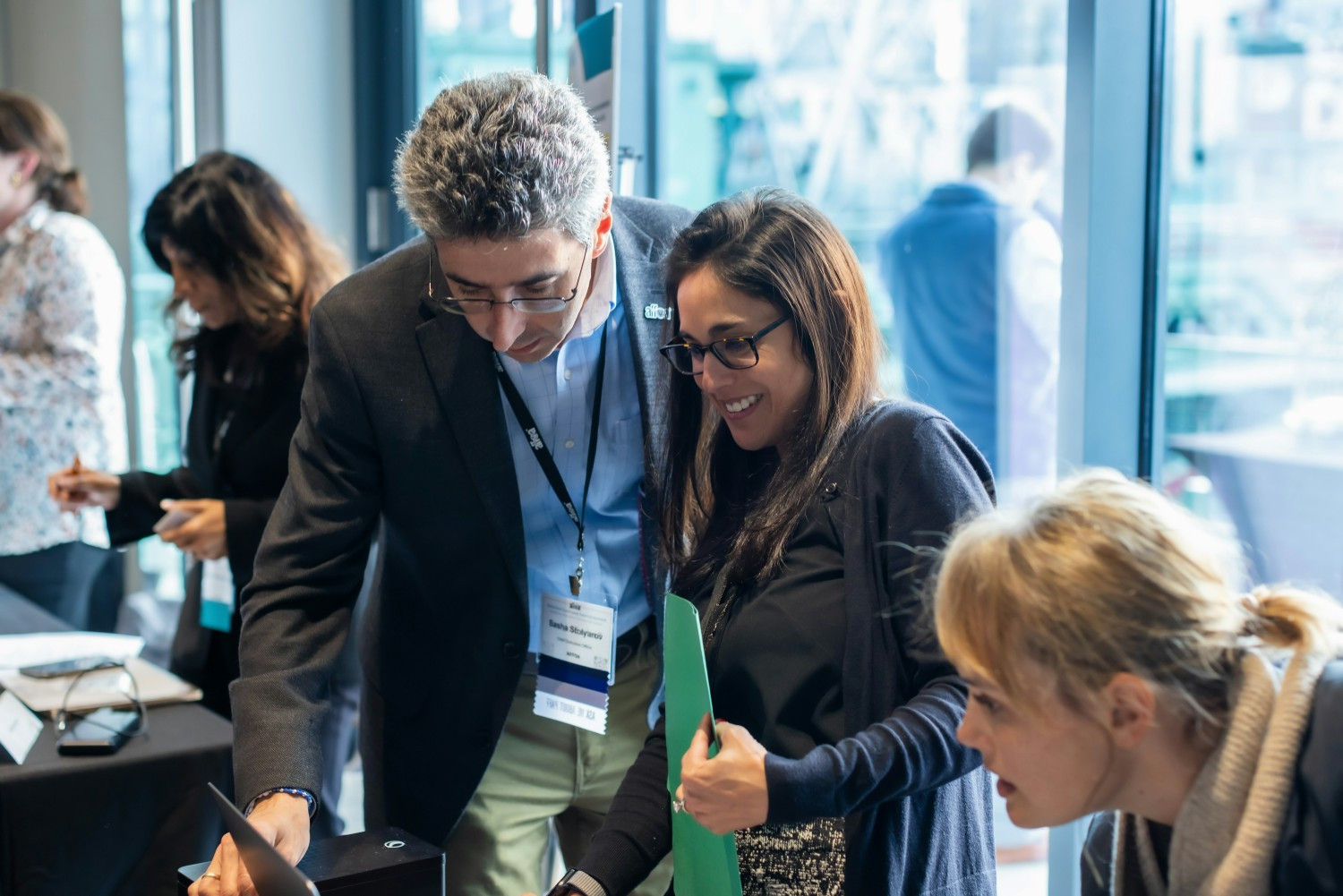 AFFOA's CEO, Sasha Stolyarov with AFFOA staff members at our annual Membership Summit event.