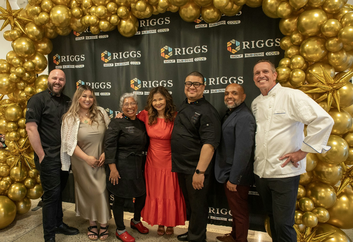 The award-winning Riggs showroom team hosting one of their marquee events.