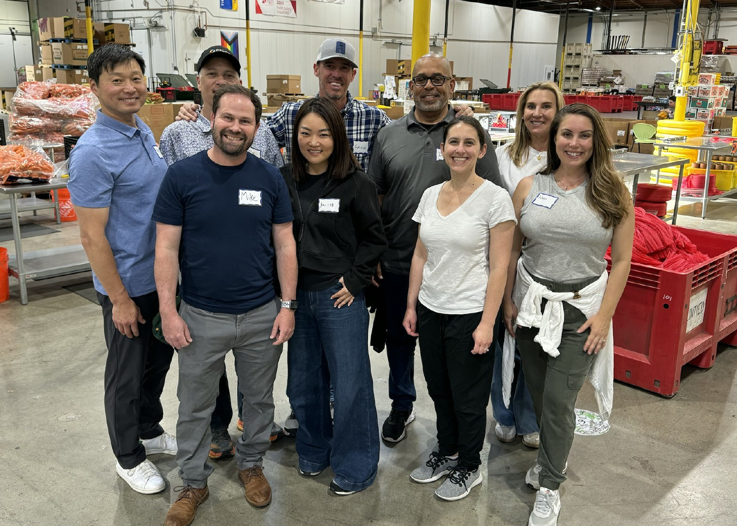 Volunteering at the Food Bank
