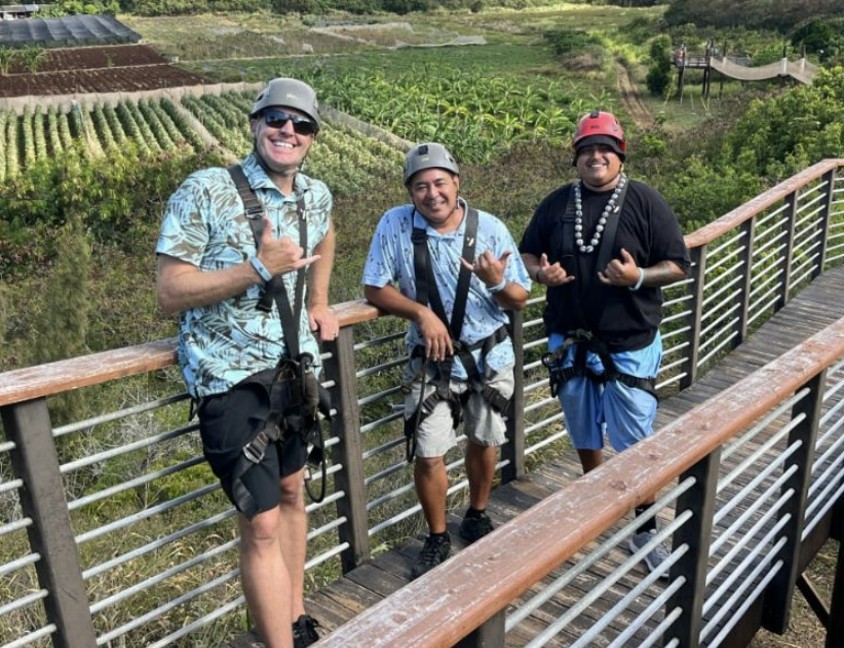 Hawaii Team - Annual Retreat (ziplining activity)