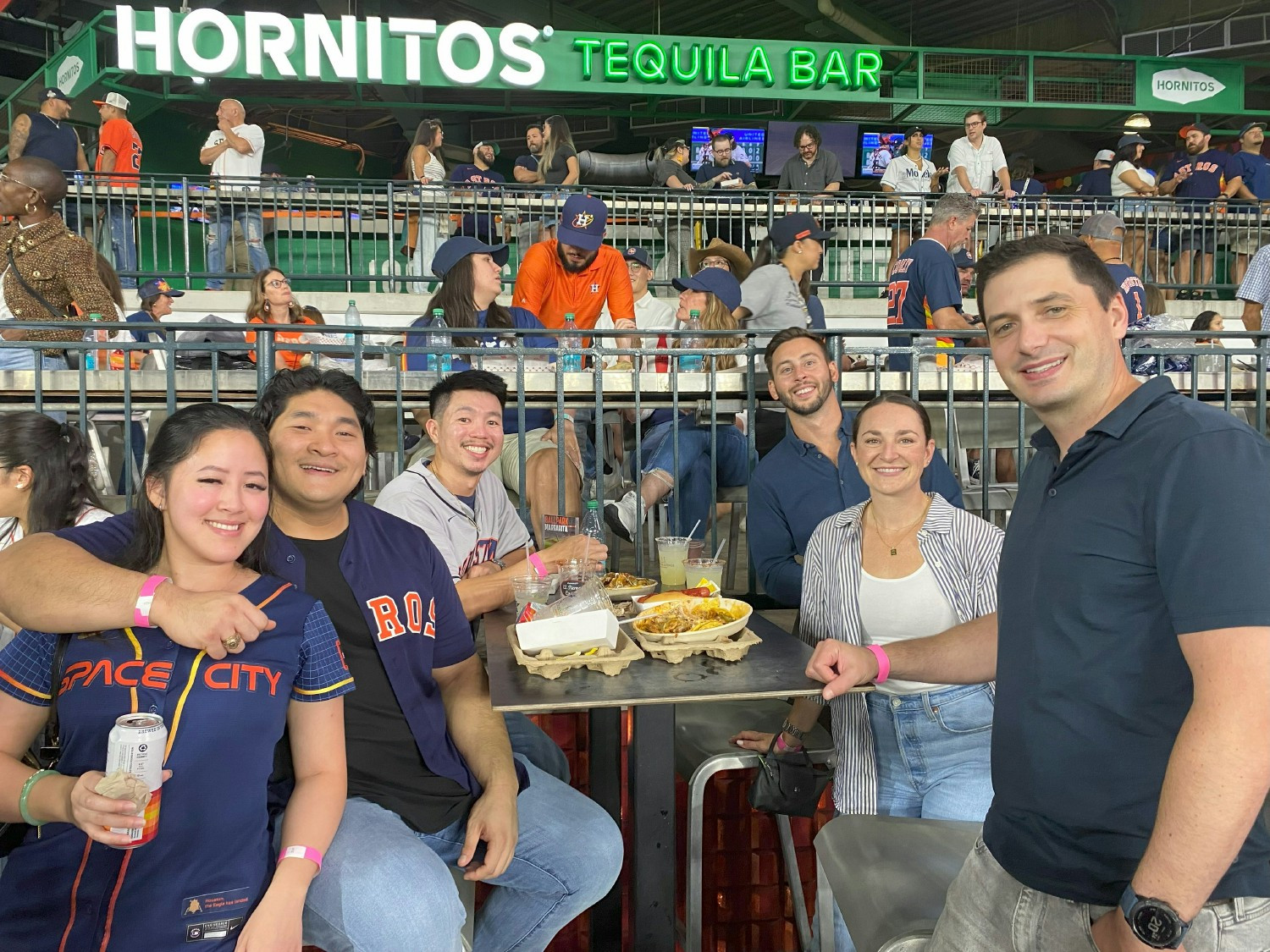 Business casual? More like baseball casual. What a night!