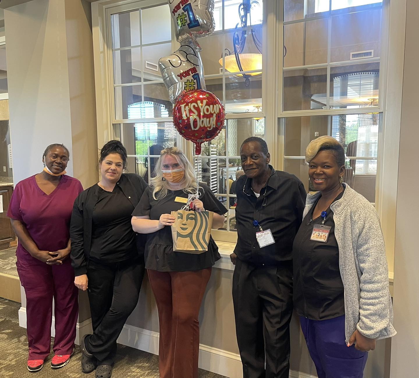 Meadows Park H&R associates celebrating our incredible team member! Cheers to success and friendship!