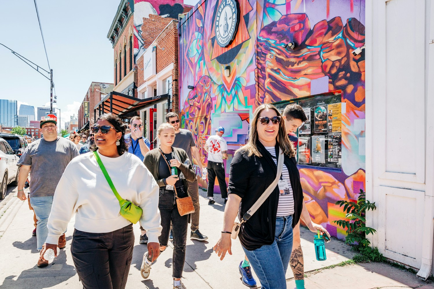 A few Loopers taking a graffiti tour of Denver, CO during our annual gathering, Loopapalooza