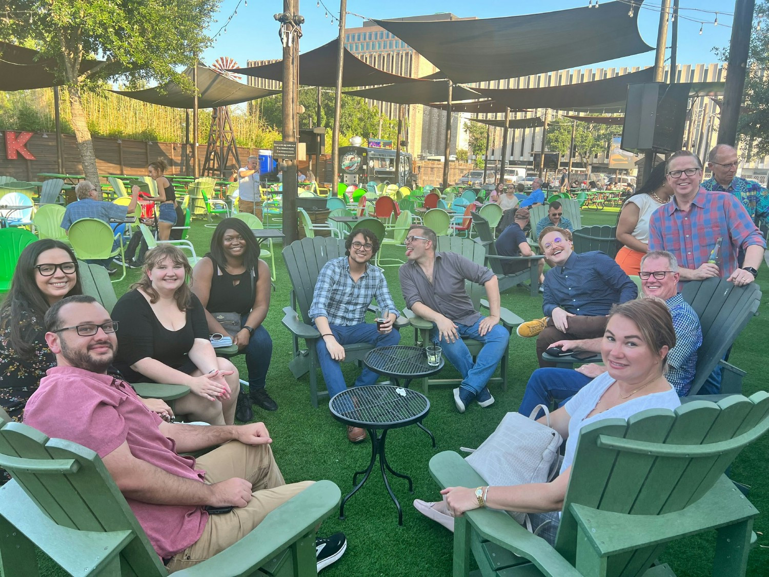 A get-together celebrating 8 years of service.