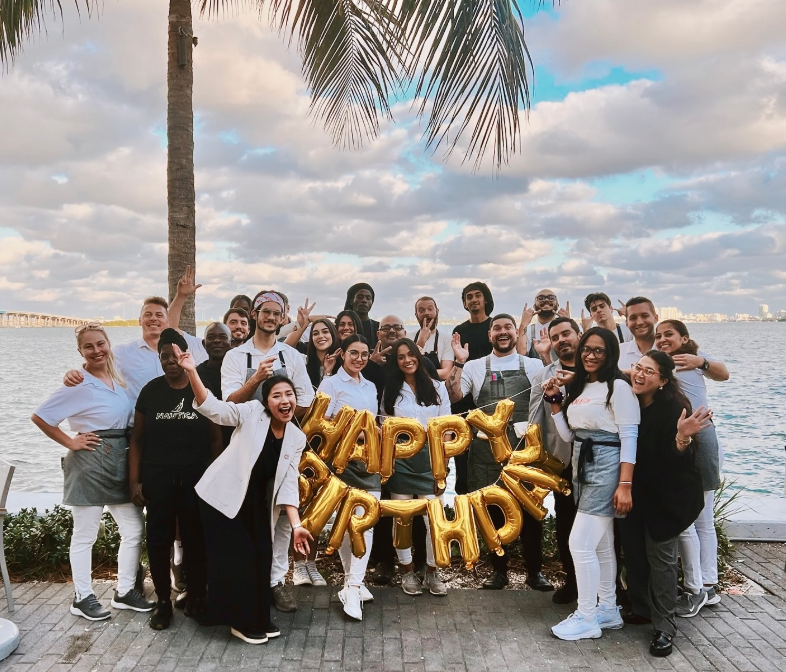 The Amara Team celebrating 7 years and enjoying another beautiful day on the water!