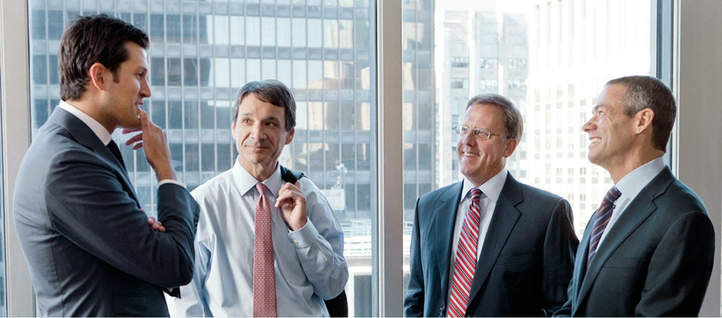 American Securities Investment Team professionals meeting with a portfolio company CEO.