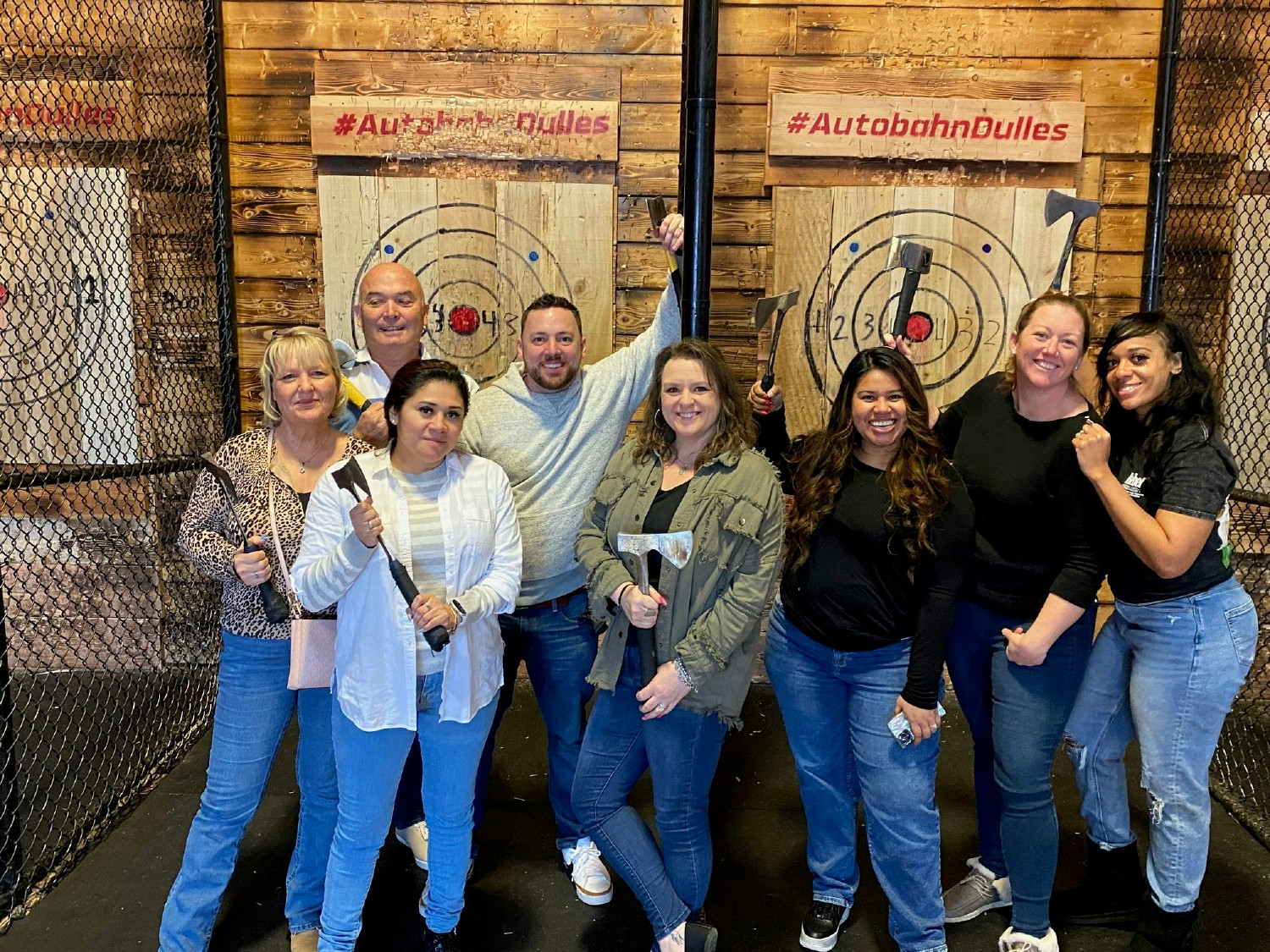 Ax throwing Team Building event