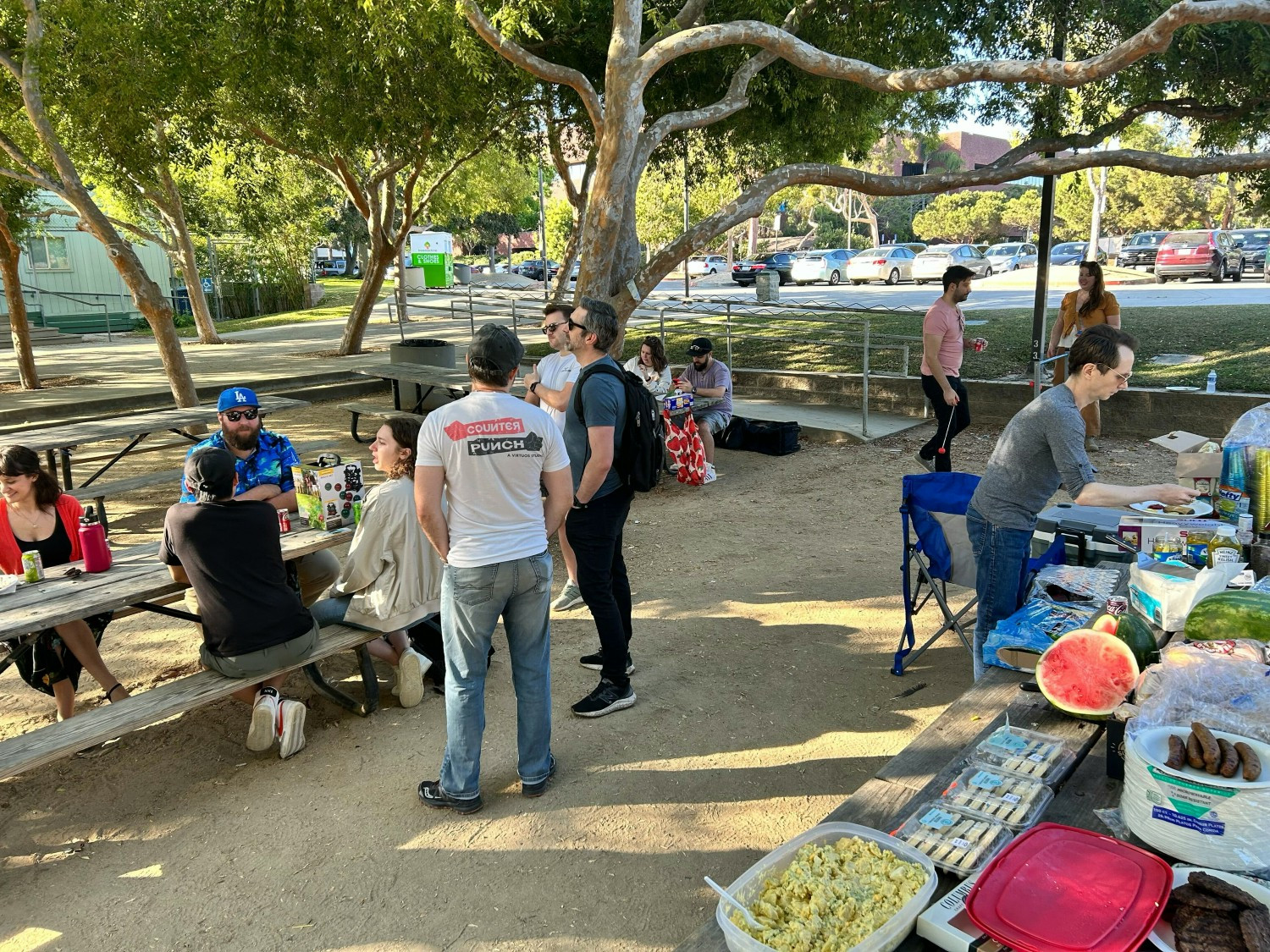 Joining together with another Virtuos studio, CounterPunch, for a summer barbeque potluck after work.