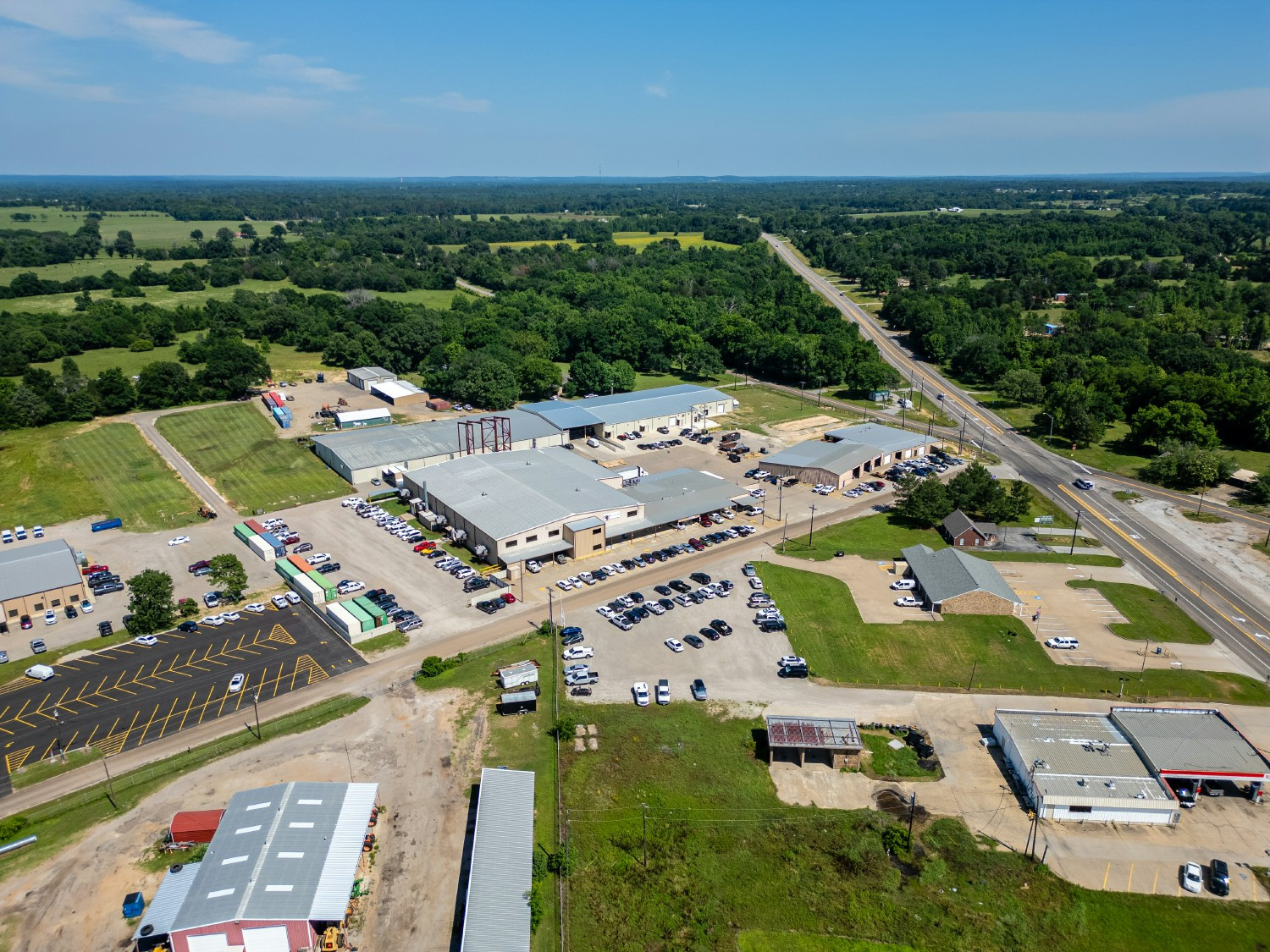 A bird’s-eye view of our growing campus where innovation, teamwork, and craftsmanship come together every day.
