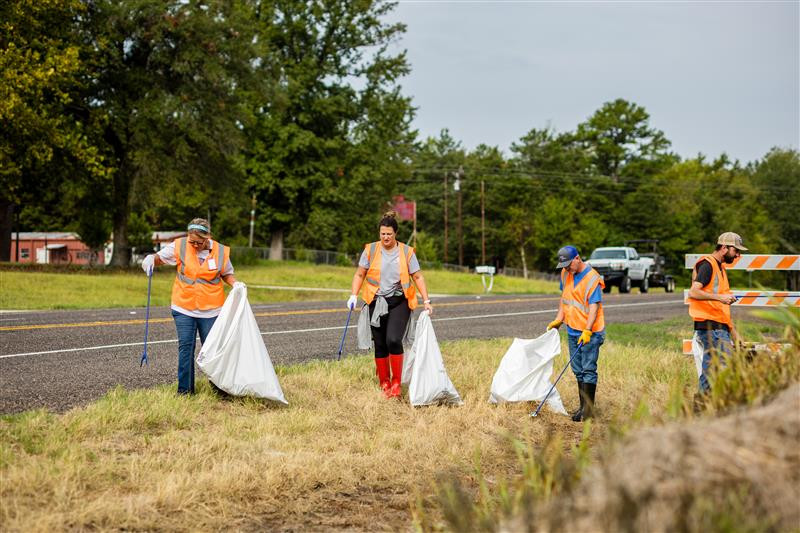 Our team proudly representing DCU through our Adopt-A-Highway cleanup!