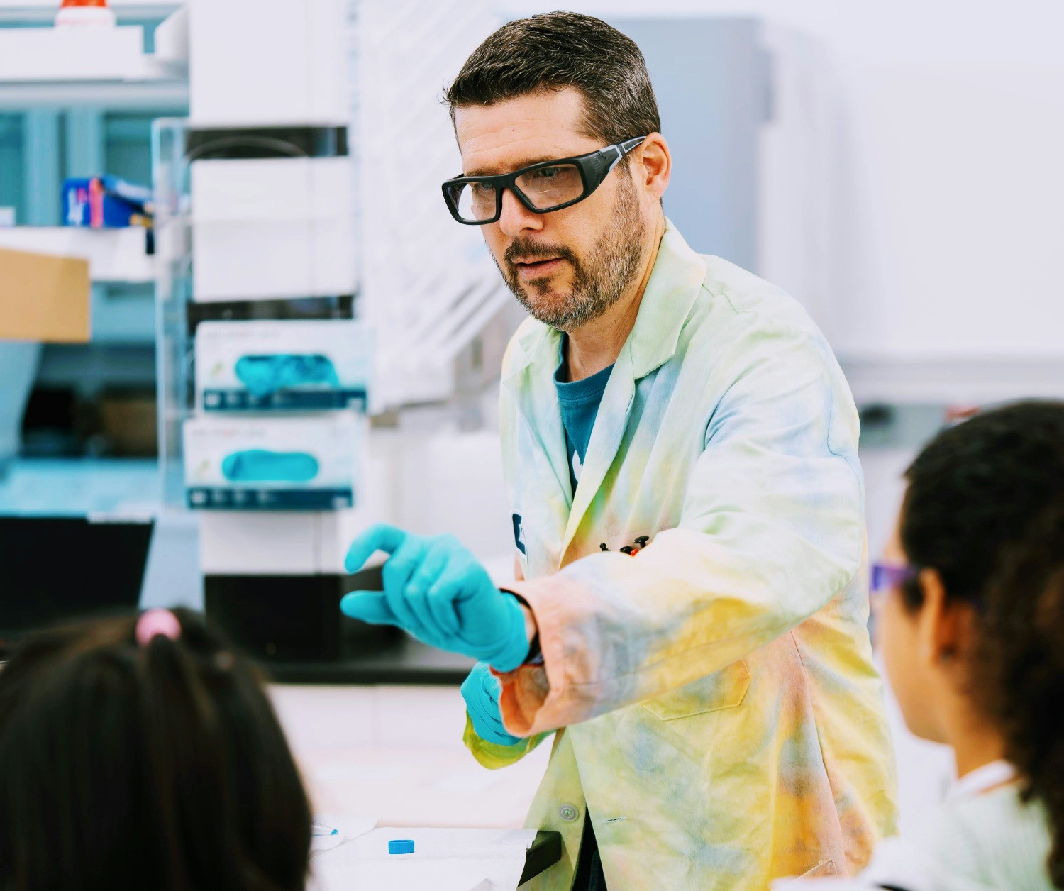Team member participating in Vaxcyte’s Take Your Kids to Work Day.