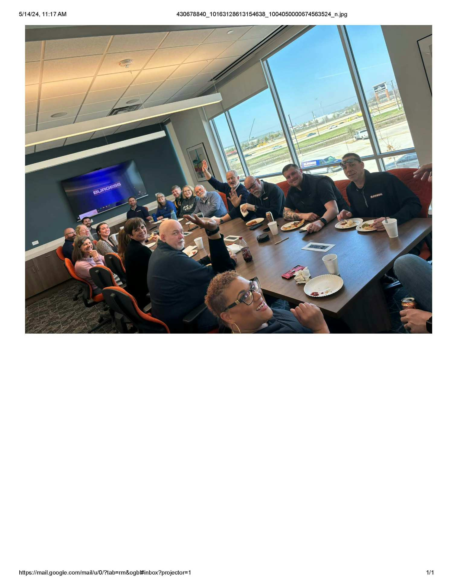 Lunch celebration