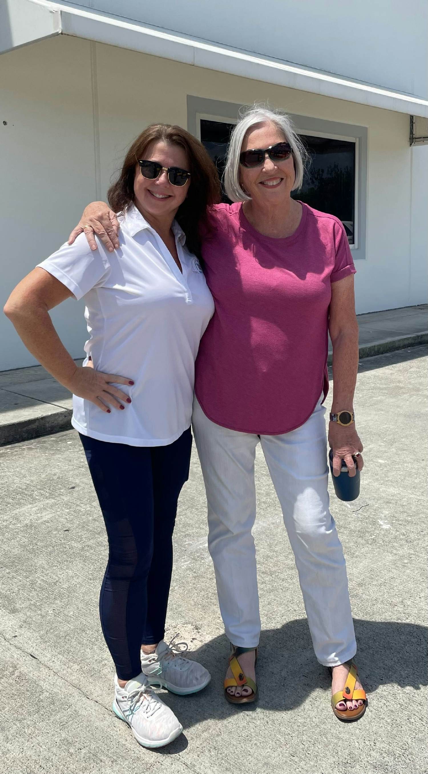 Donna and Dianne, two amazing Client Success Trainers enjoying the TB Game Day sunshine.