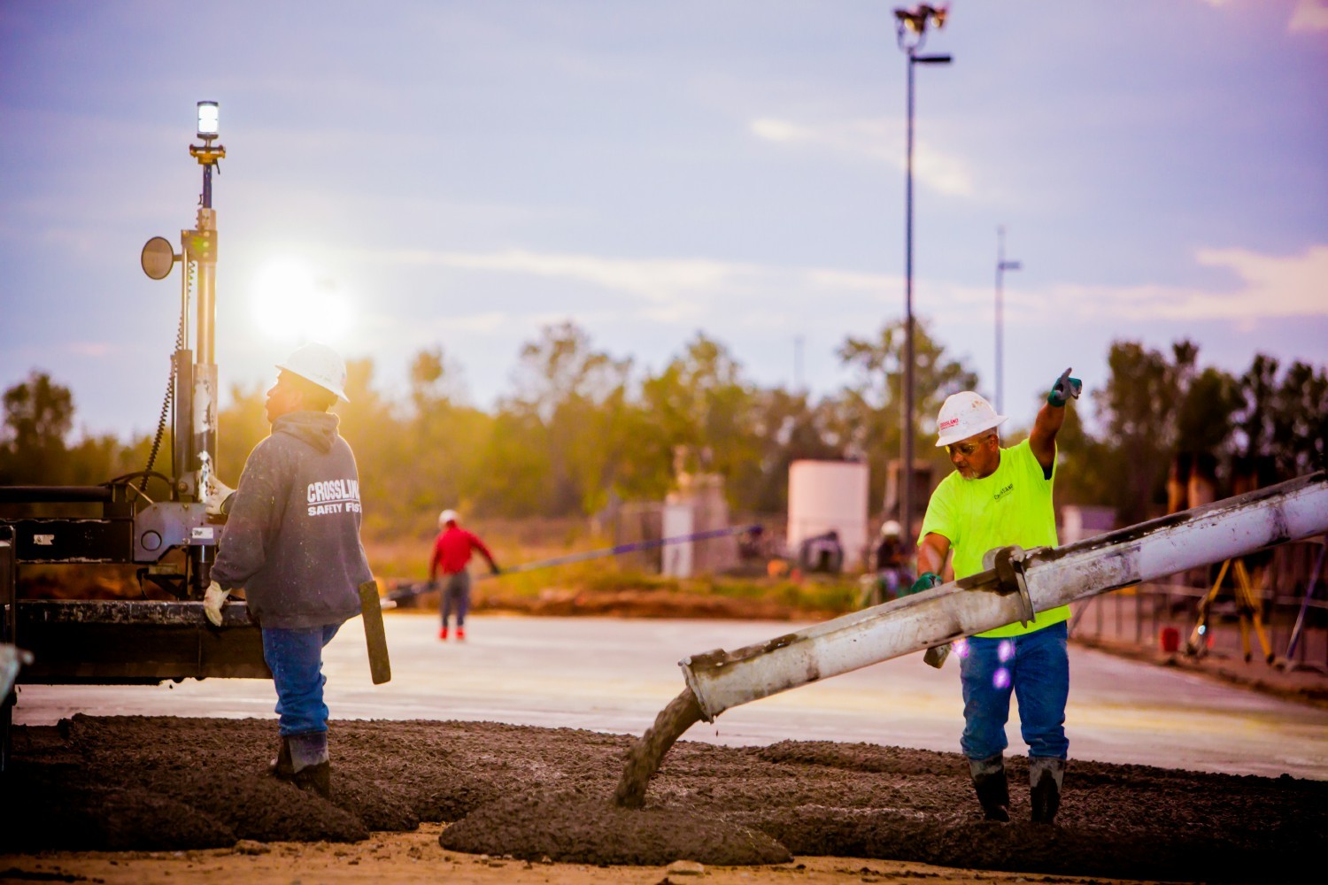 Crossland's concrete self-performance crews.