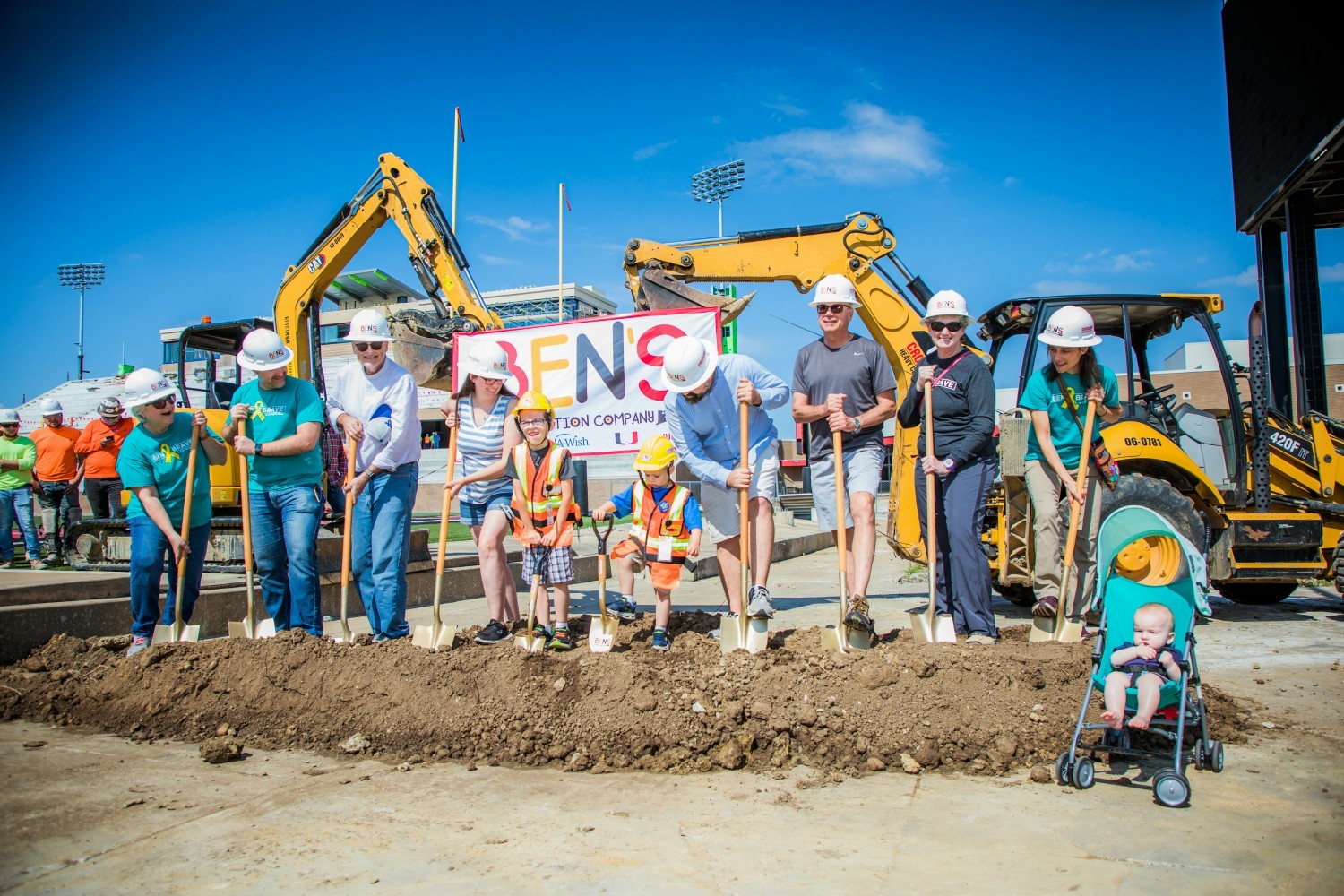 Make-A-Wish: Crossland supported a little boy's dream to be a construction worker with a day filled with activities.