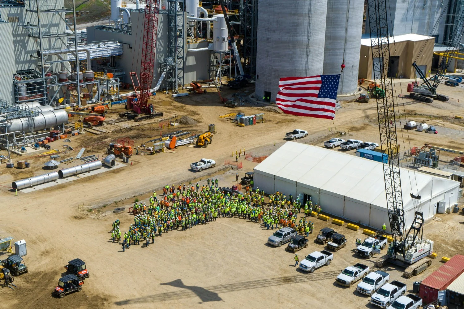 Project team at the Soybean plant
