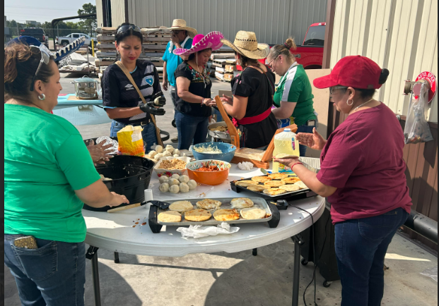 Celebrating Hispanic Heritage Month with handmade pupusas and other traditional dishes.
