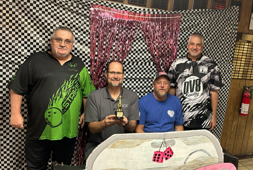 Custom Seating's bowling team to support MCCOYS (a local charity)