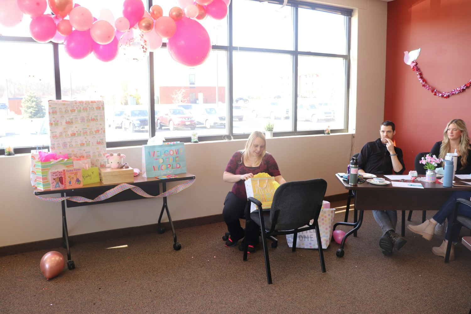 Employee surprise baby shower