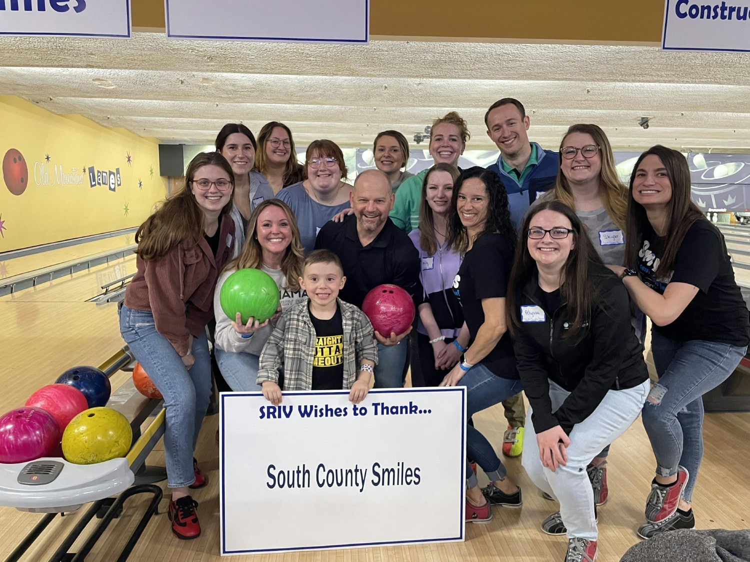 Team Smiles participates in the Southern RI Volunteers annual Bowled Over, a fundraising event for local seniors in need