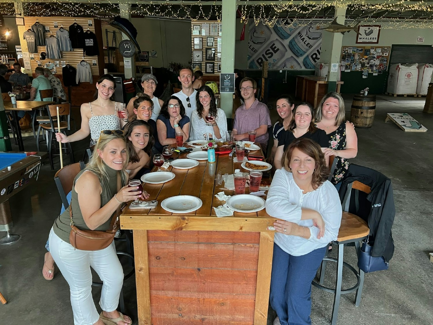 A Thursday evening out at Whaler's Brewing Co. to celebrate recent accomplishments as a team! 