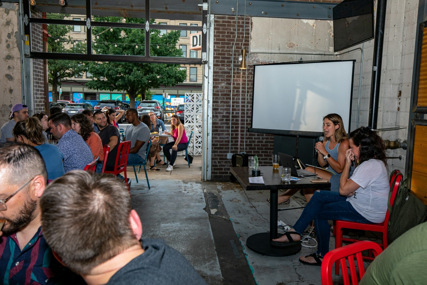 Team dinner and trivia night at our company offsite 